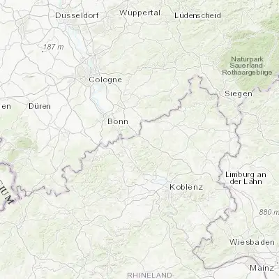 Map showing location of Vettelschoß (50.616670, 7.350000)