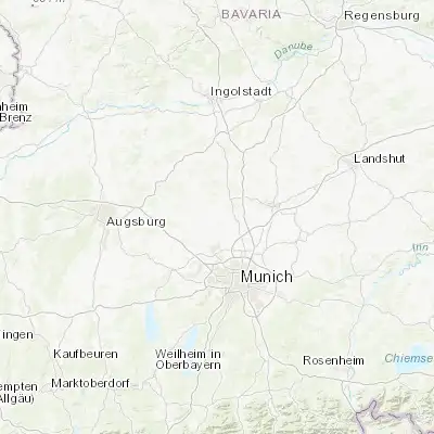 Map showing location of Vierkirchen (48.366670, 11.466670)