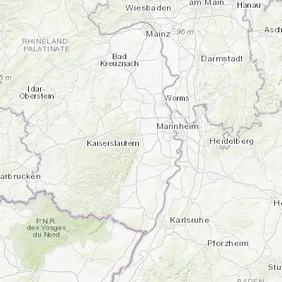 Map showing location of Wachenheim (49.440450, 8.180410)