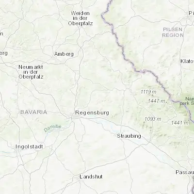 Map showing location of Wald (49.150000, 12.350000)