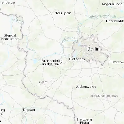 Map showing location of Werder (52.378740, 12.934000)