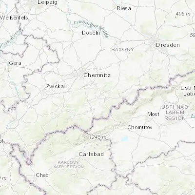 Map showing location of Wolkenstein (50.655520, 13.071320)