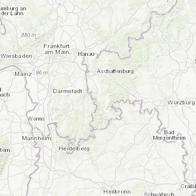 Map showing location of Wörth am Main (49.797200, 9.153890)