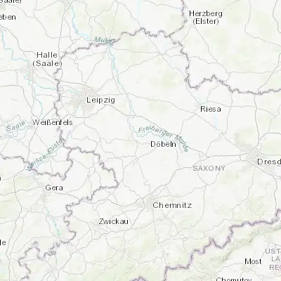 Map showing location of Zschadrass (51.138280, 12.818480)