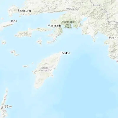 Map showing location of Faliraki (36.339810, 28.199420)