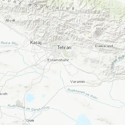 Map showing location of Ţāleb ābād (35.501300, 51.531470)