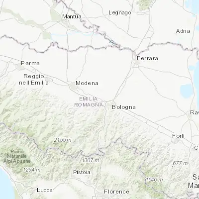 Map showing location of Anzola dell'Emilia (44.541970, 11.205480)