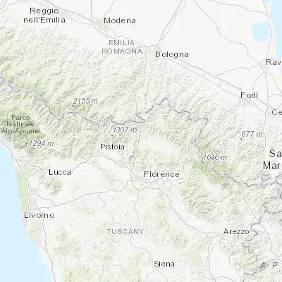 Map showing location of Barberino di Mugello (43.999300, 11.236760)