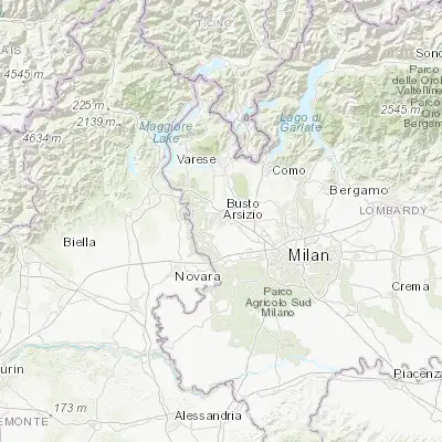 Map showing location of Busto Arsizio (45.611280, 8.849140)