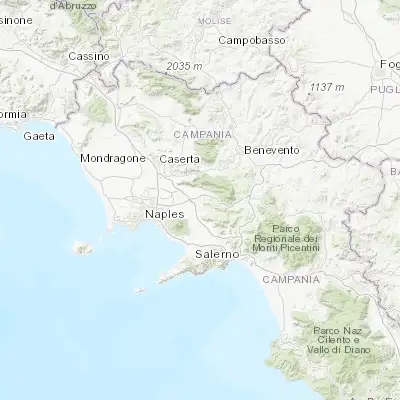 Map showing location of Casamarciano (40.931910, 14.553240)