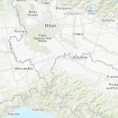 Map showing location of Castel San Giovanni (45.060140, 9.437840)