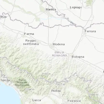 Map showing location of Castelnuovo Rangone (44.549350, 10.933500)