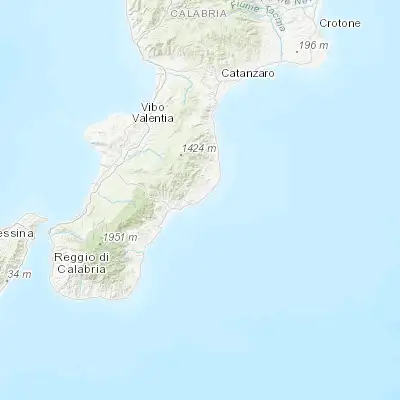 Map showing location of Caulonia Marina (38.346790, 16.463530)