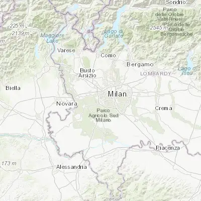 Map showing location of Cesano Boscone (45.442070, 9.094450)