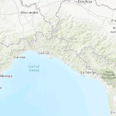 Map showing location of Chiavari (44.317710, 9.322410)