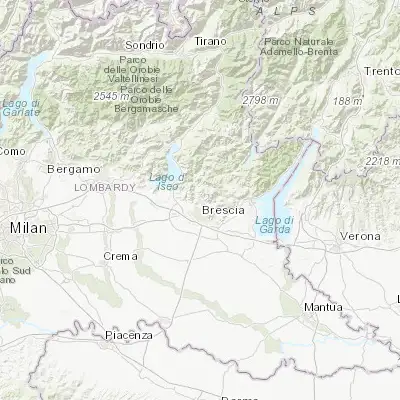 Map showing location of Concesio (45.605180, 10.216970)