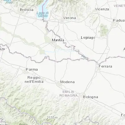 Map showing location of Concordia sulla Secchia (44.912580, 10.988020)