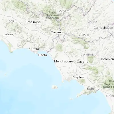 Map showing location of Falciano del Massico (41.162710, 13.948120)