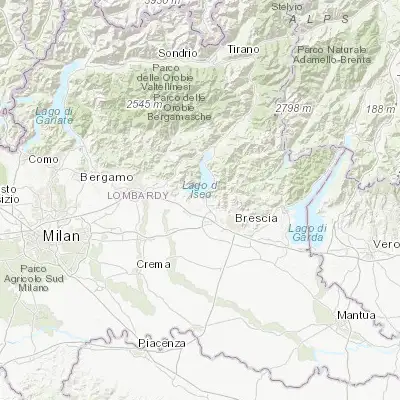 Map showing location of Fontane-Zurane-Gresine (45.633360, 10.047200)