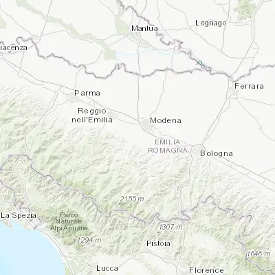 Map showing location of Formigine (44.572680, 10.847370)