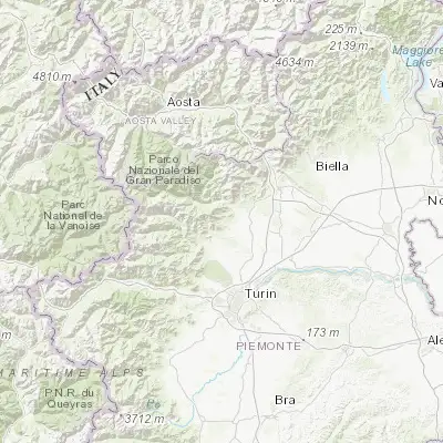 Map showing location of Forno Canavese (45.342870, 7.589510)