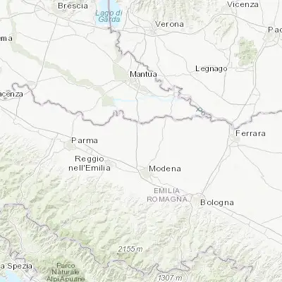 Map showing location of Fossoli (44.821600, 10.889770)