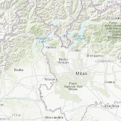 Map showing location of Gorla Maggiore (45.663880, 8.895370)