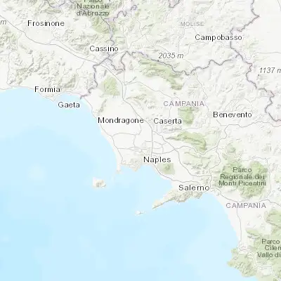 Map showing location of Gricignano di Aversa (40.979730, 14.230870)