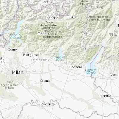 Map showing location of Iseo (45.658830, 10.050240)