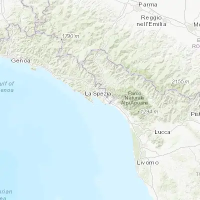 Map showing location of Lerici (44.075870, 9.911210)