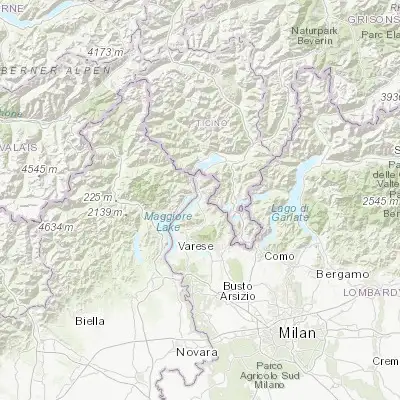 Map showing location of Luino (46.001850, 8.745120)