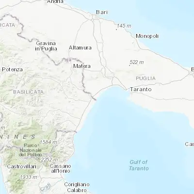 Map showing location of Marina di Ginosa (40.428330, 16.880030)