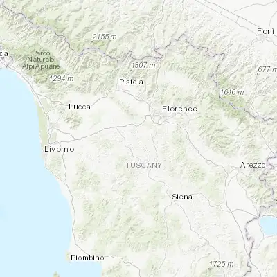 Map showing location of Montespertoli (43.642600, 11.073310)