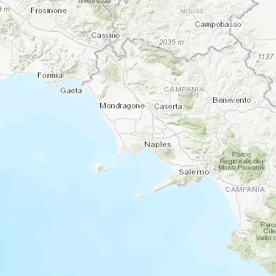 Map showing location of Mugnano di Napoli (40.909360, 14.209840)