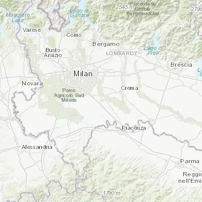 Map showing location of Muzza di Cornegliano Laudense (45.284620, 9.471660)