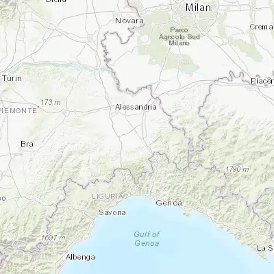 Map showing location of Novi Ligure (44.762460, 8.787000)