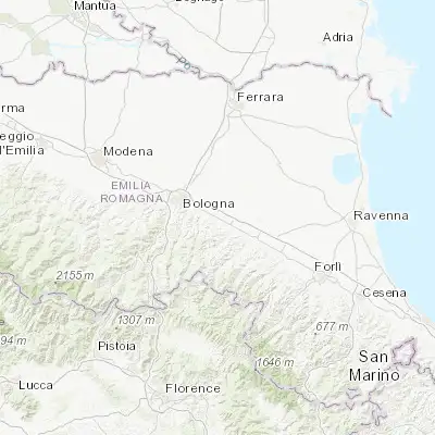 Map showing location of Osteria Grande (44.428450, 11.521800)