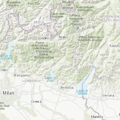 Map showing location of Piamborno (45.919690, 10.225260)