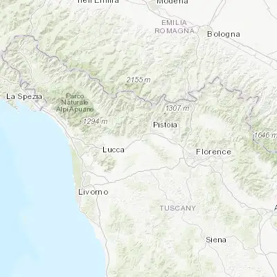 Map showing location of Pieve a Nievole (43.881190, 10.799900)