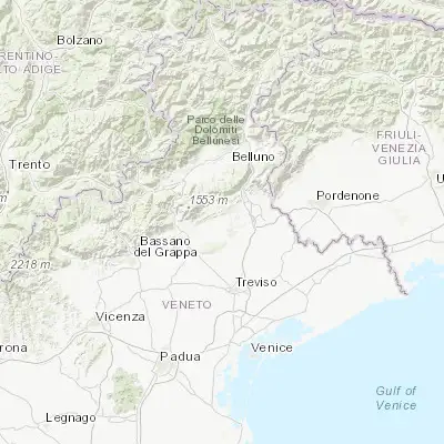 Map showing location of Pieve di Soligo (45.898360, 12.171280)