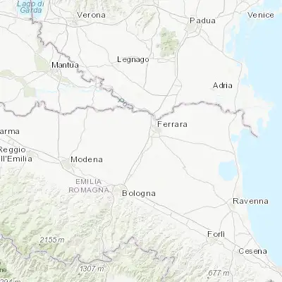 Map showing location of Poggio Renatico (44.765810, 11.486950)