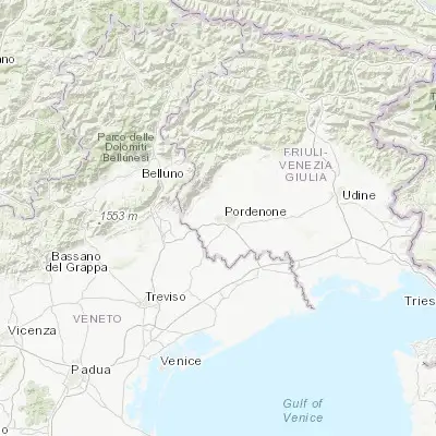 Map showing location of Porcia (45.963010, 12.616420)