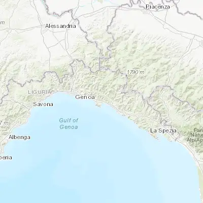 Map showing location of Rapallo (44.349600, 9.227960)