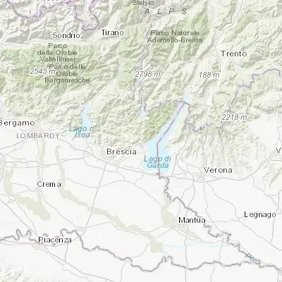 Map showing location of Roè (45.625760, 10.499600)