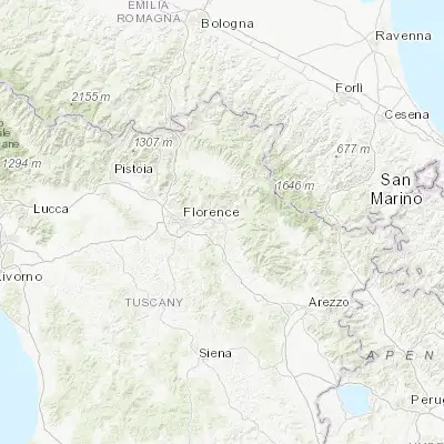 Map showing location of San Francesco (43.774830, 11.448420)