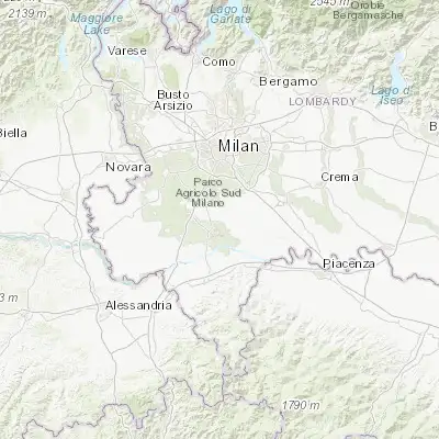 Map showing location of San Genesio ed Uniti (45.234140, 9.179970)