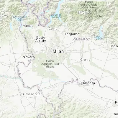 Map showing location of San Giuliano Milanese (45.394020, 9.291090)