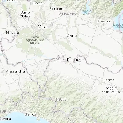 Map showing location of San Nicolò (45.056850, 9.605400)