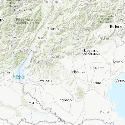 Map showing location of San Vito di Leguzzano (45.684940, 11.388720)