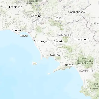 Map showing location of Sant'Arpino (40.957160, 14.250750)